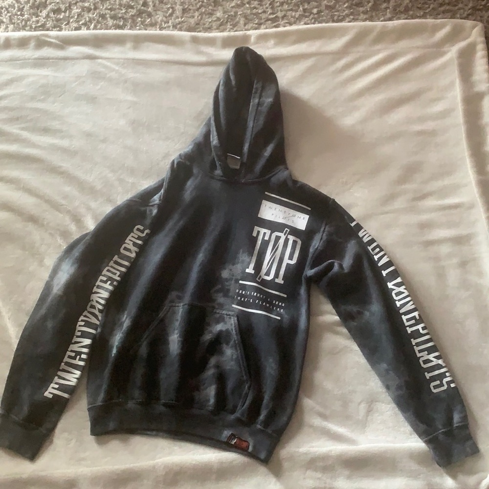 Men’s Twenty One 21 Pilots Gray Hoodie Size S